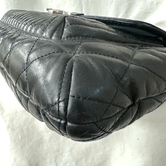 Coach Poppy Quilted Slim Chain 19854 Leather